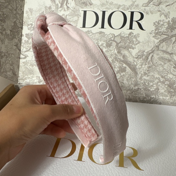 Dior Pink Ribbon Headband and Scrunchie set main image 9